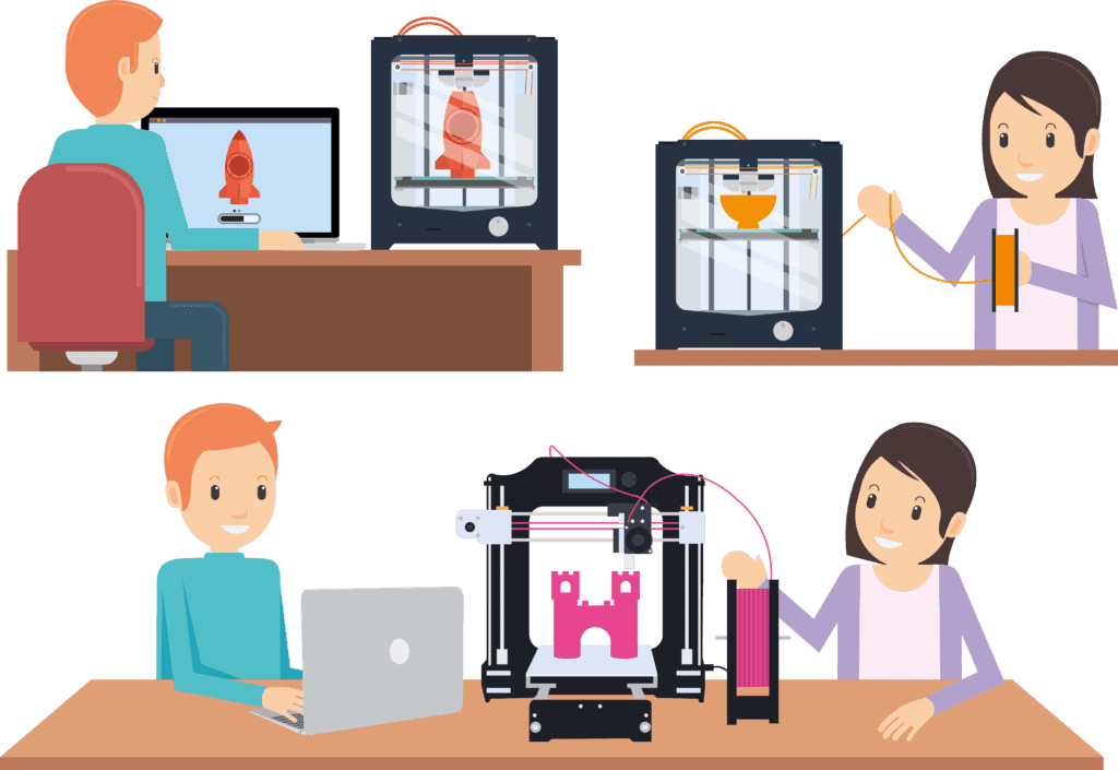 impresoras 3D en las aulas animacion
